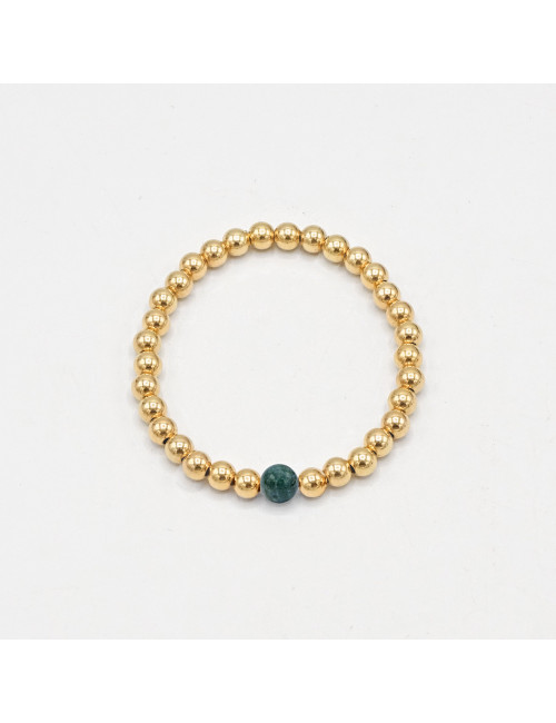 Pulsera Gold Stack Gata Musgosa El Taller De Los Minerales