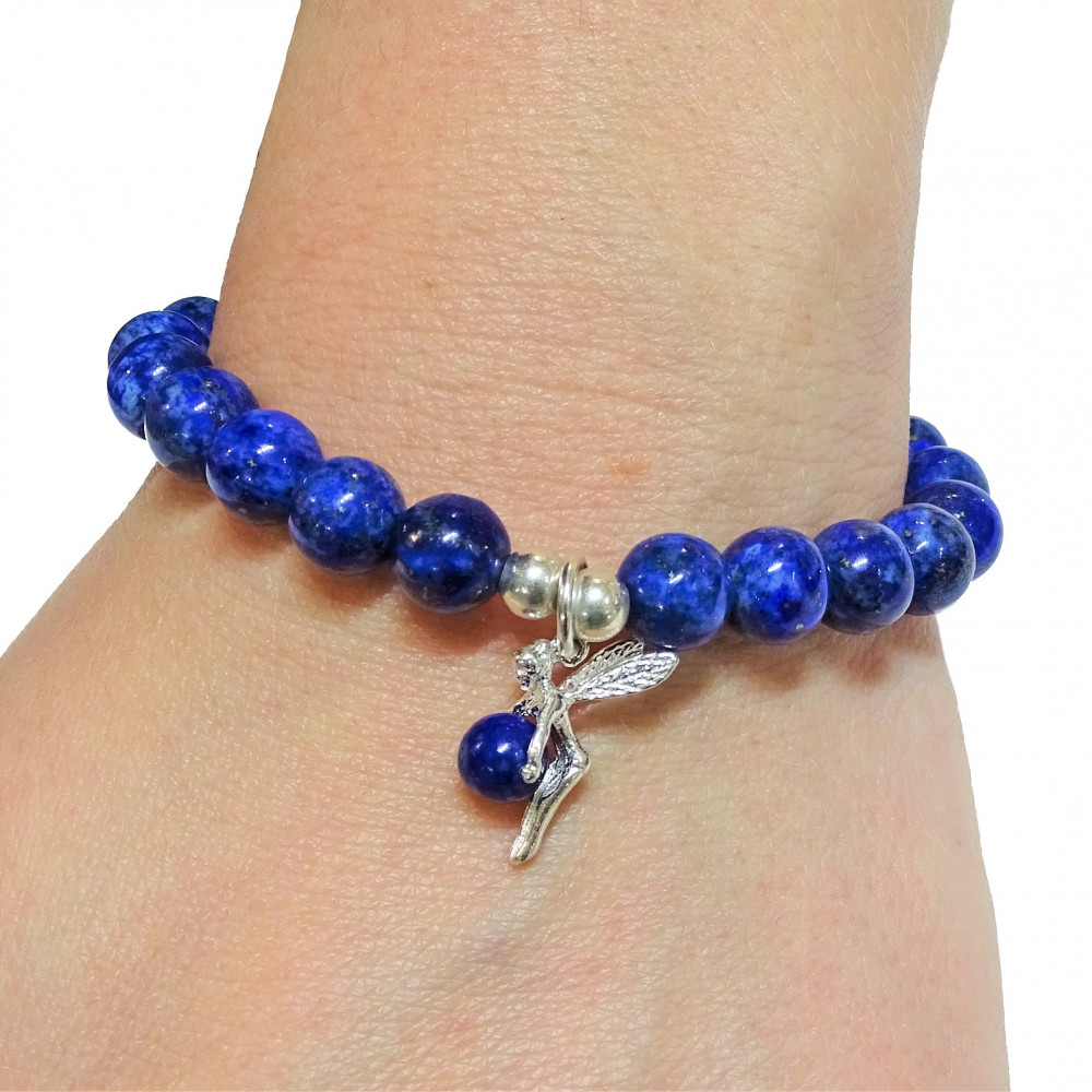 Pulsera Lapislázuli y plata de 1ª ley