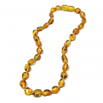 Collar de Ámbar Bebe color miel claro