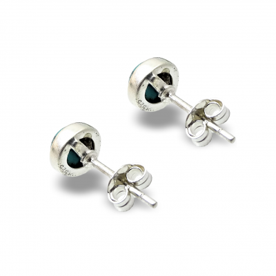 Pendientes turquenita y plata de 1ª ley