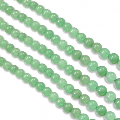 Hilo Cuarzo Verde 6 mm Lisa
