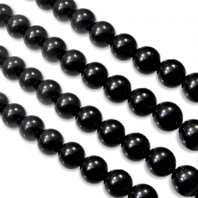 Hilo Turmalina Negra 10 mm Lisa