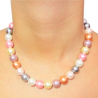 Collar Perlas de Nácar y plata de 1ª ley