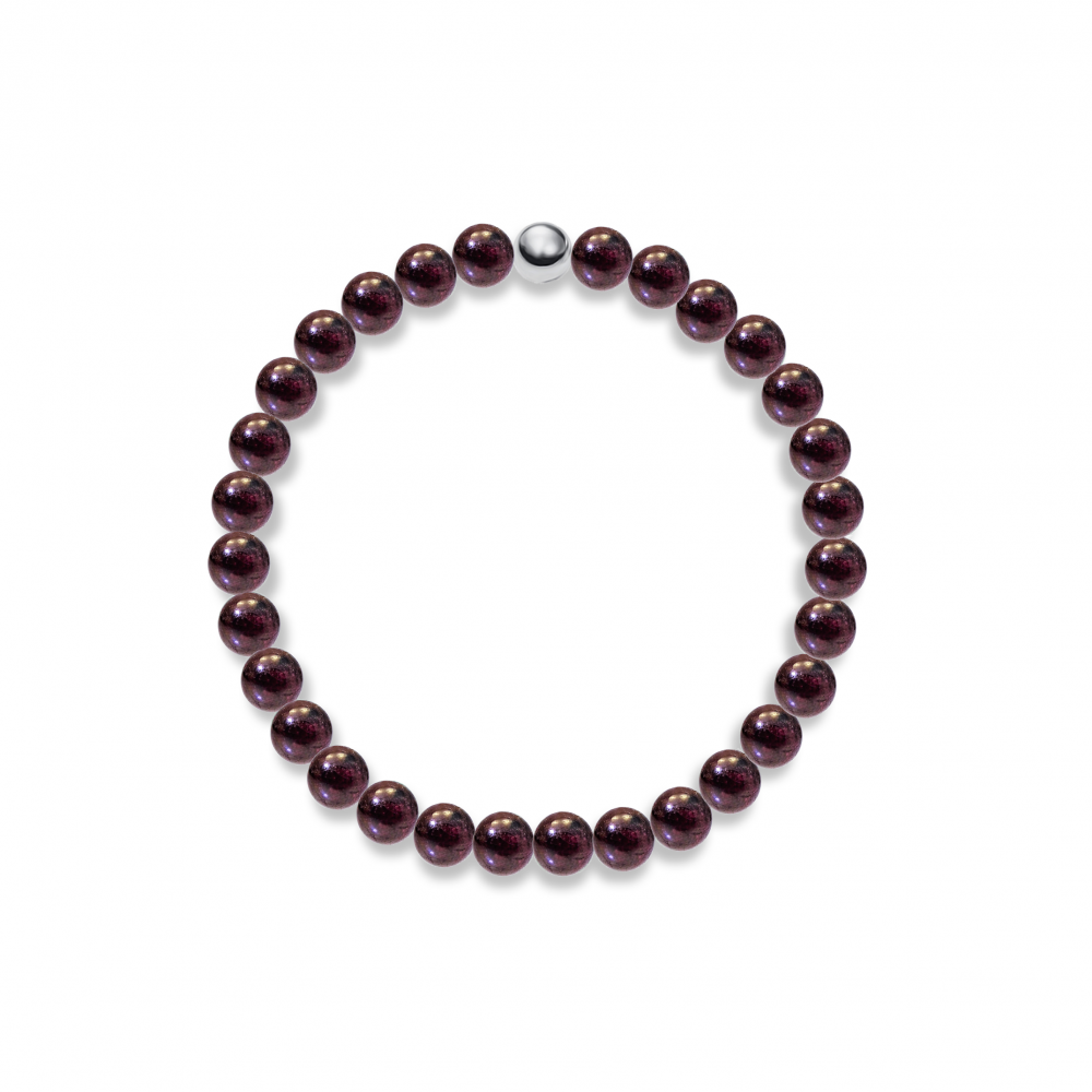 Pulsera Granate y plata de 1ª ley Pulsera Granate y plata de 1ª ley