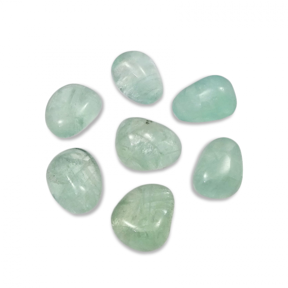 Rodado de Fluorita Verde