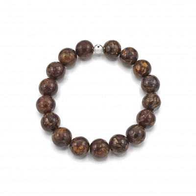 Pulsera de Broncita 10 mm y...