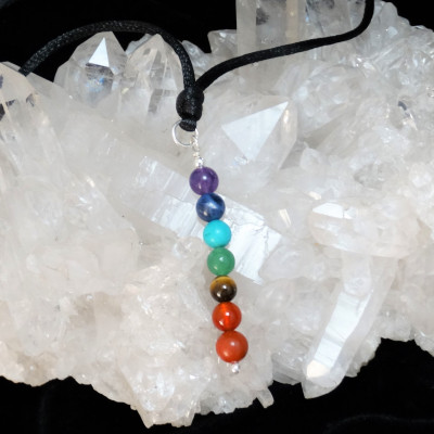 Colgante de los 7 Chakras y plata de 1ª ley
