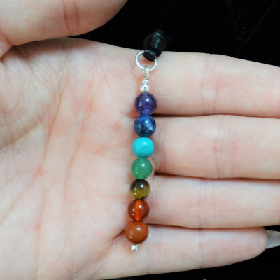 Colgante de los 7 Chakras y plata de 1ª ley