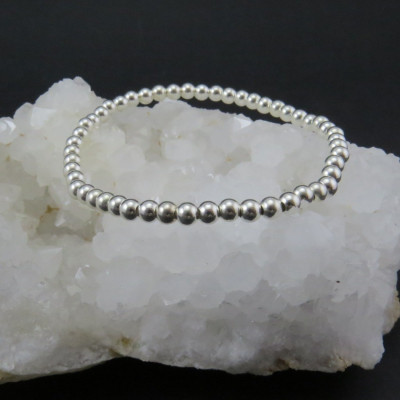 Pulsera bolas plata 925 mm
