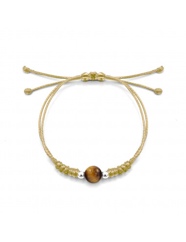 Pulsera de Ojo de Tigre y...