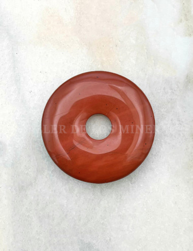 Dónut de Jaspe rojo 2 cm