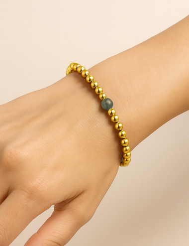 Pulsera bolas de plata...