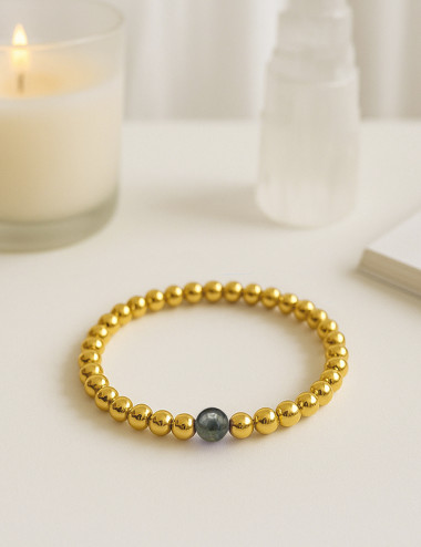 Pulsera bolas de plata...