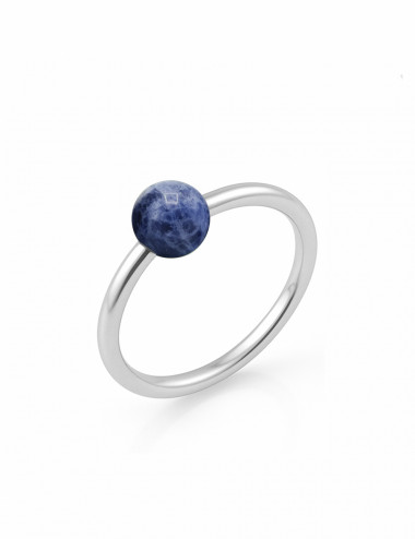 Anillo de Sodalita y plata...