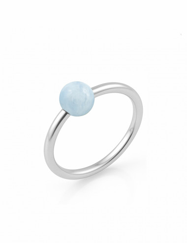 Anillo de Aguamarina y...