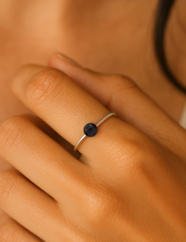 Anillo de Shungit y plata...