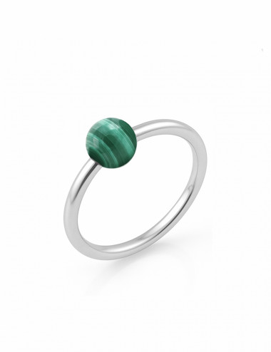 Anillo de Malaquita y plata...