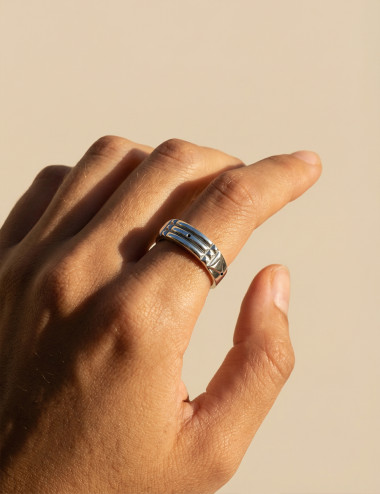 Anillo Atlante de plata 1ª ley