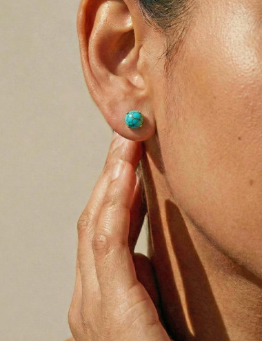 Pendientes de Turquesa y plata