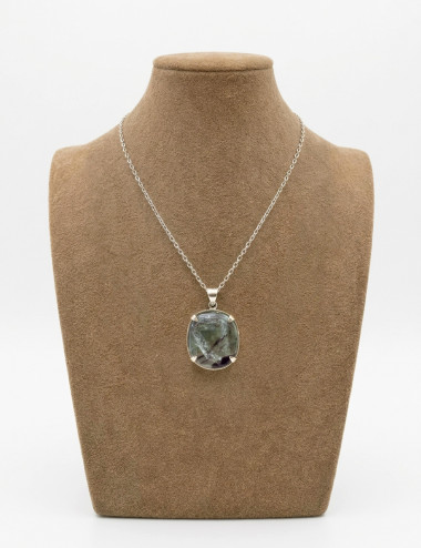 Colgante de Fluorita y plata