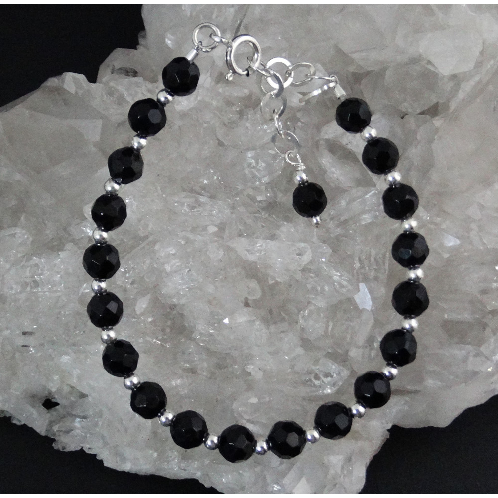 Pulsera Ónix y plata de 1ª ley Pulsera Ónix y plata de 1ª ley