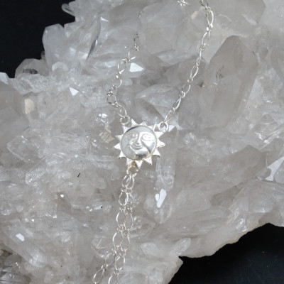 Pulsera Manita Sol en plata de 1ª ley