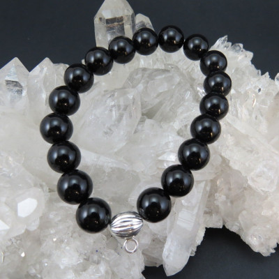 Pulsera de Onix Negro para fetiche charm