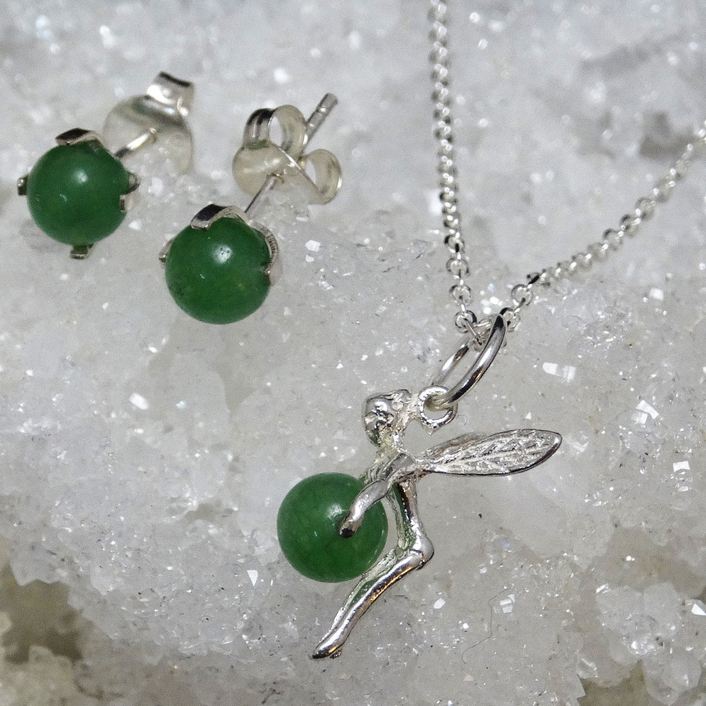 Conjunto niña cuarzo verde