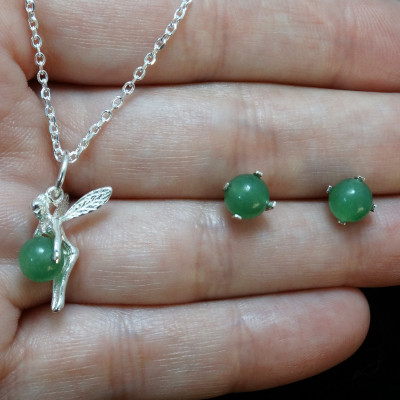 Conjunto niña cuarzo verde
