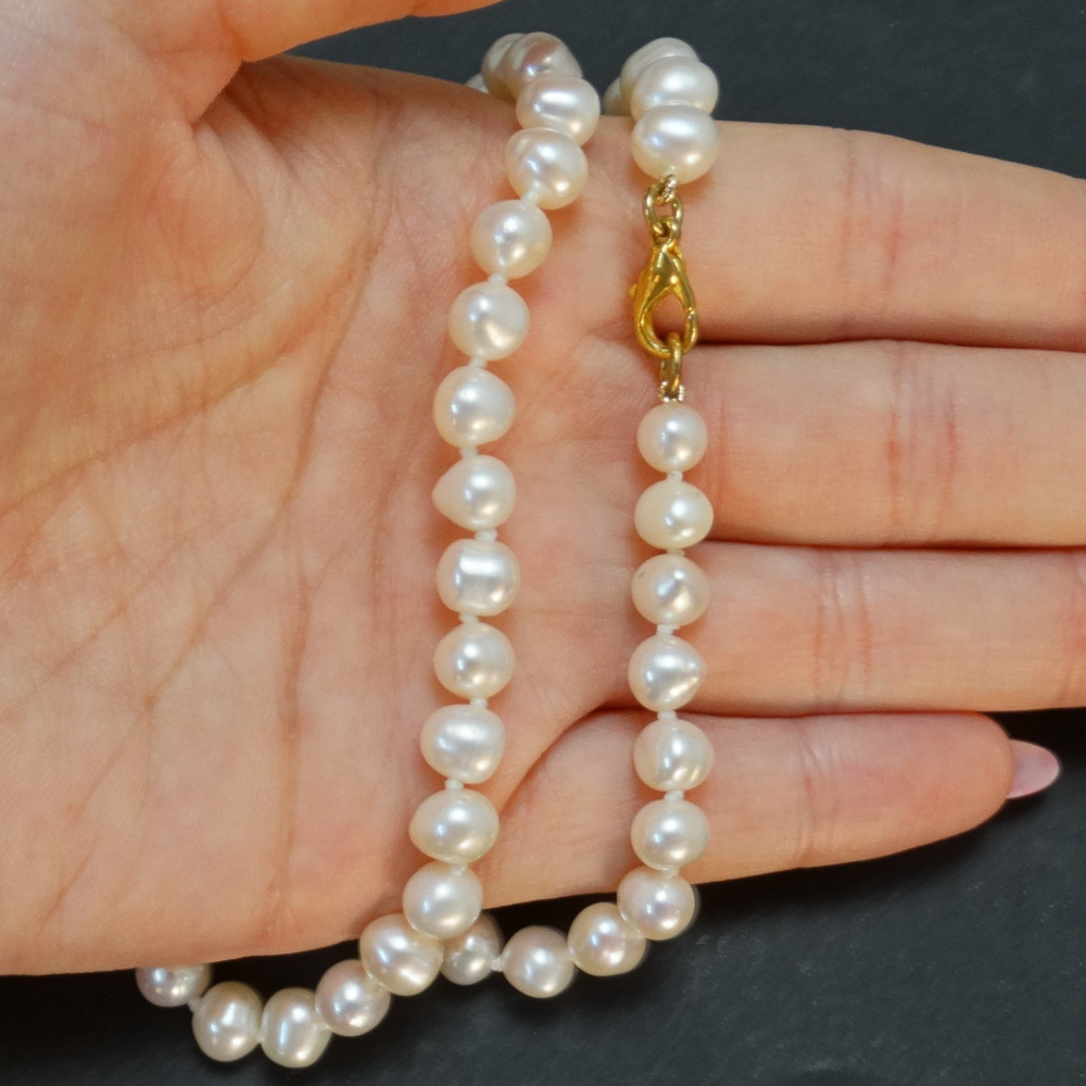 Collar perlas cultivadas con nudos