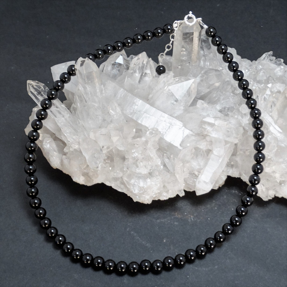 Collar ónix y plata 925mm.