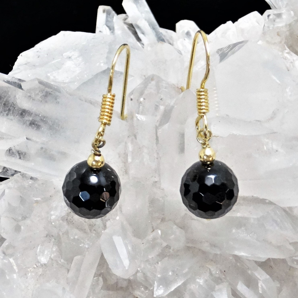 Pendientes onix y plata 925 mm