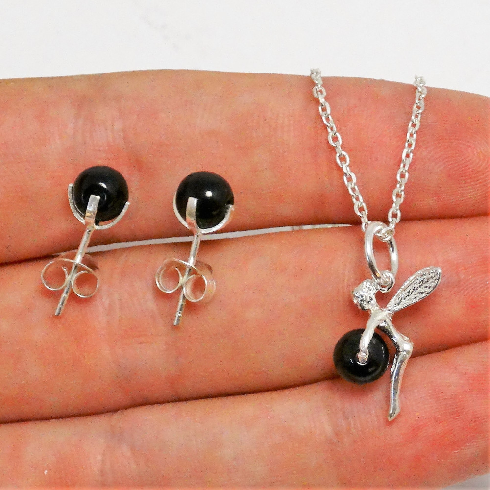 Bracelet Infini En Argent 925 Et Onyx Naturel - Neuf Avec étiquettes, Ajustable, Sans Marque