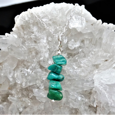 Conjunto de Amazonita y plata 1ª ley