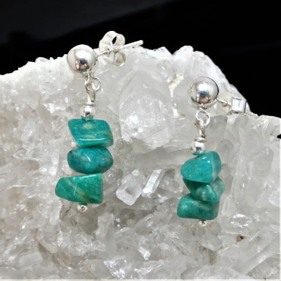 Conjunto de Amazonita y plata 1ª ley