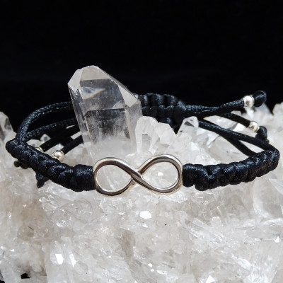 Pulsera Infinito plata 1ª ley con nudos