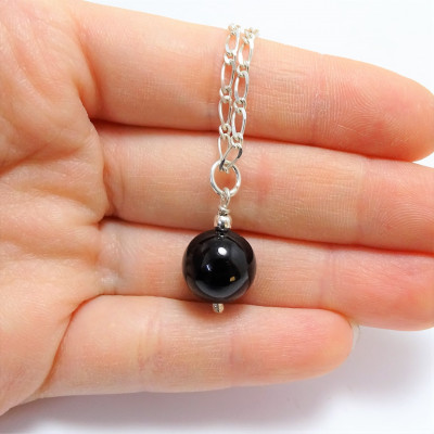 Conjunto de Turmalina Negra y plata de 1ª ley