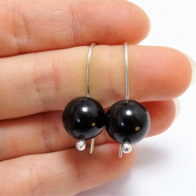 Conjunto de Turmalina Negra y plata de 1ª ley