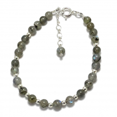 Conjunto de Labradorita y plata de 1ª ley