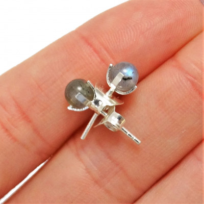 Conjunto de Labradorita y plata de 1ª ley