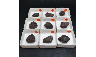 Minerales de colección en caja de 4x4 cm